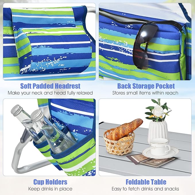Blue & Green Stripes