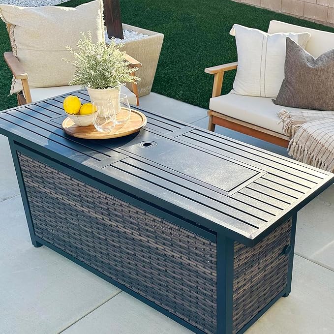 Brown with wicker
