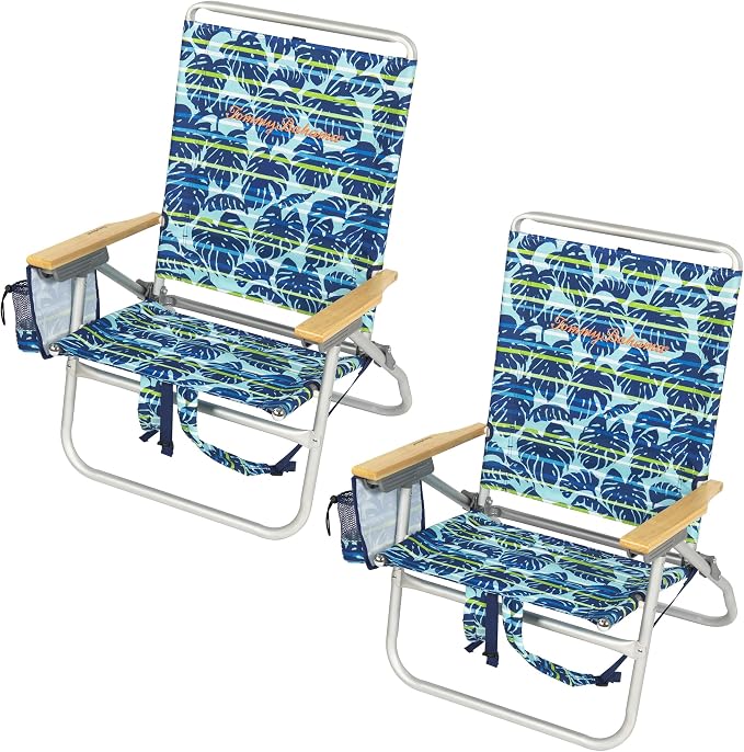 2-pack Blue Tropical Leaves