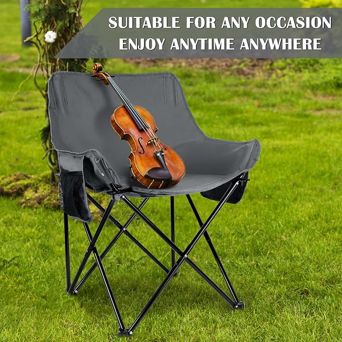 Grey 2 Set Moon Lawn Chair