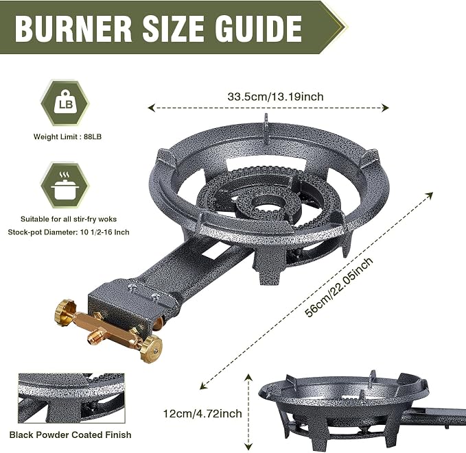 13“ wok burner