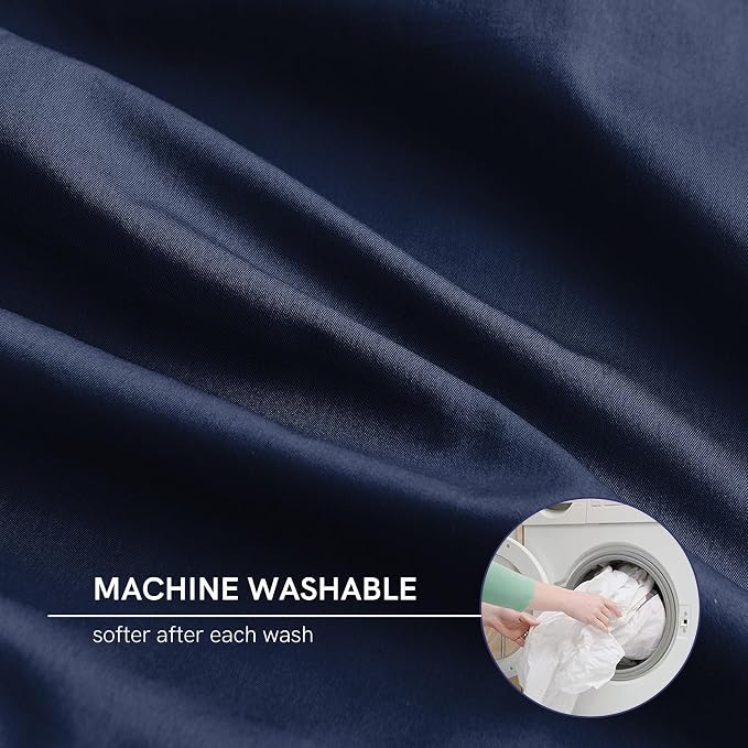 Cotton Removable Cover Navy