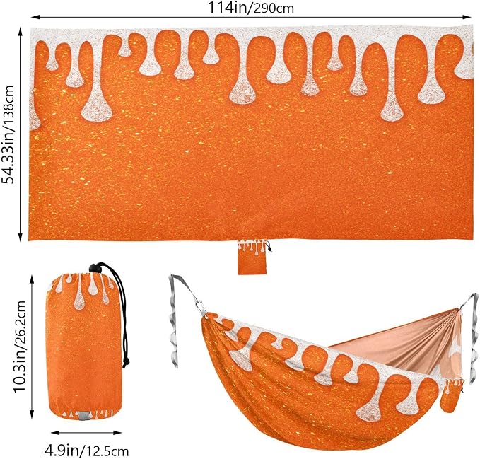 Glitter Dripping Orange