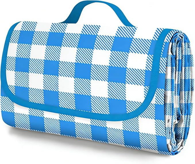 Blue White Plaid