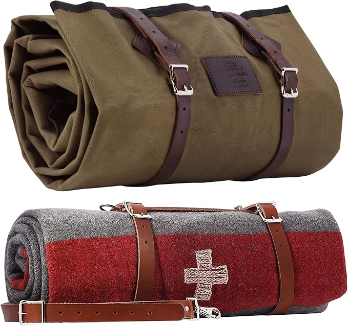Olive Bedroll & Swiss Army Blanket Bundle