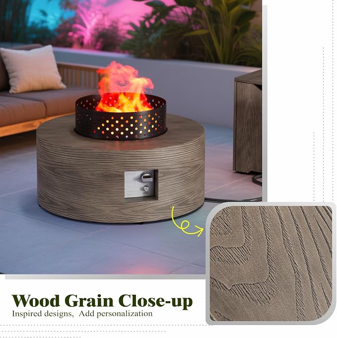 Brown with Wood Grain - 30'' Round Standard