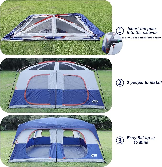 Blue-12 person tent