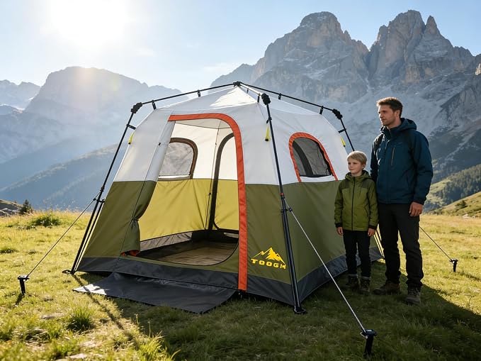 4 Person Army Green/2-Layer