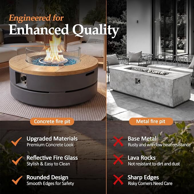 Natural Wood Finish & Dark Grey