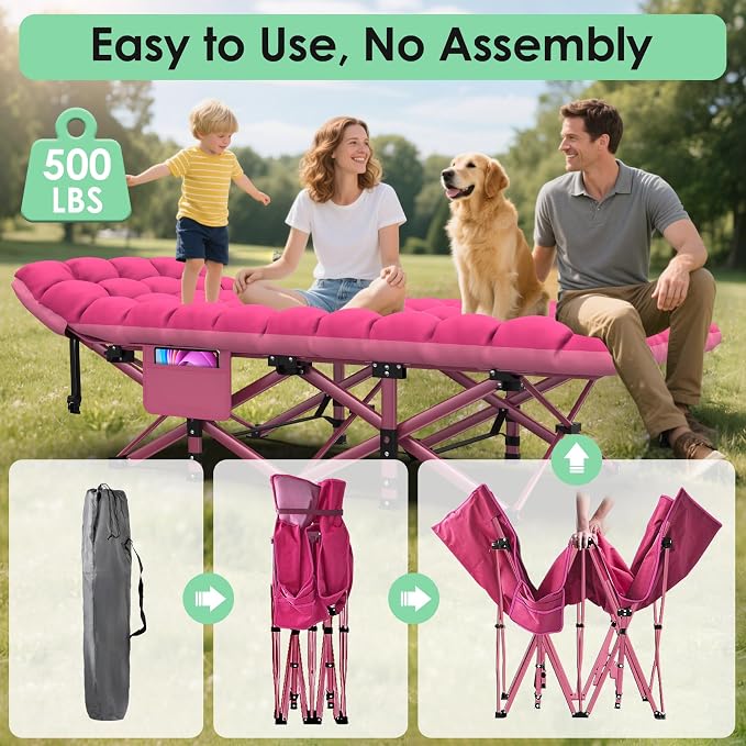 Pink Cot & Pink Pad