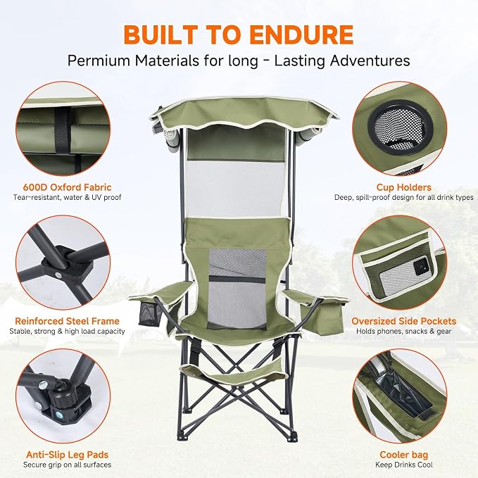 Green With Footrest