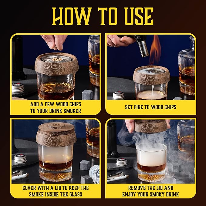 Whiskey Box - 2 Glasses With Bottle