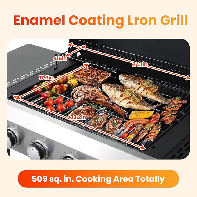 4-Burner, 49200 BTU