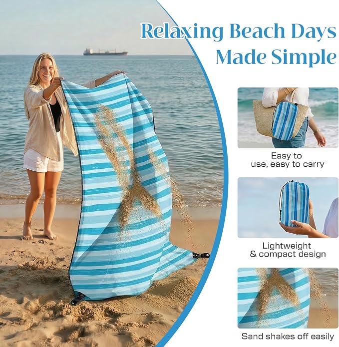 Blue Wave Stripes