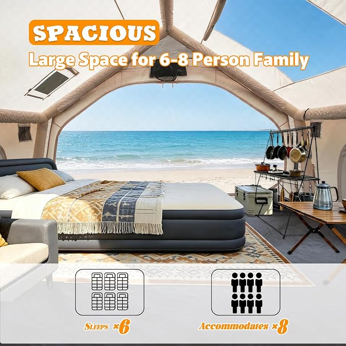 6-8 Person/Beige
