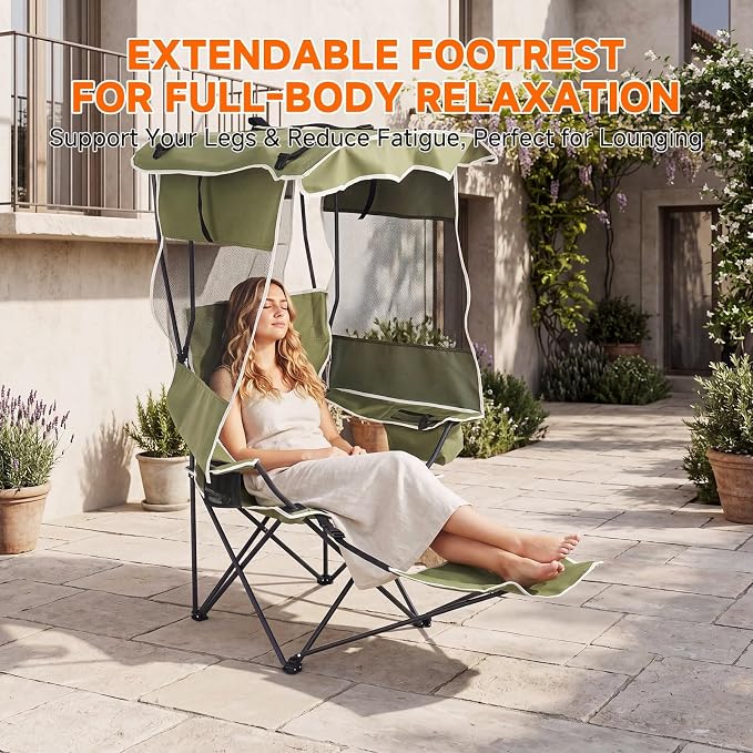 Green With Footrest