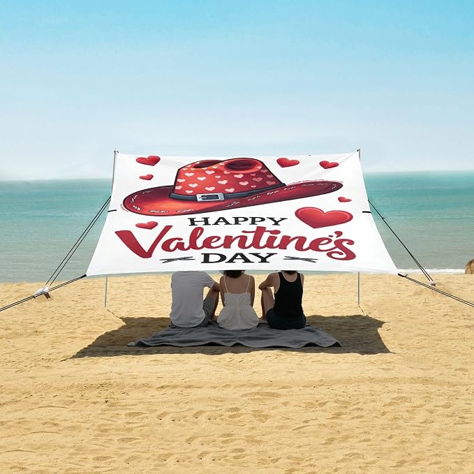 Valentine Cowboy Hat Hearts