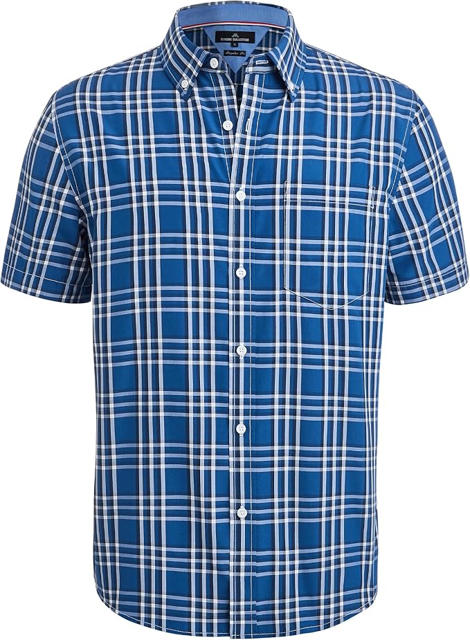 Navy White Check