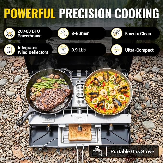 Black-3 burner-20400BTU