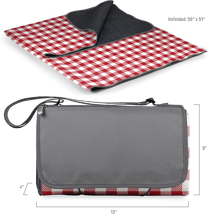 Coca-cola Emoji - Red & White Gingham Pattern With Gray Flap