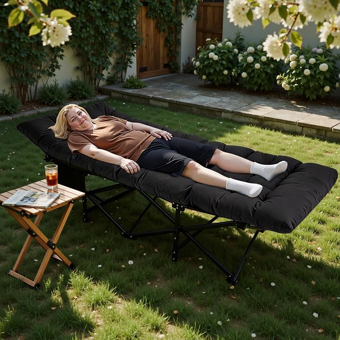 Black With Thick Mattress