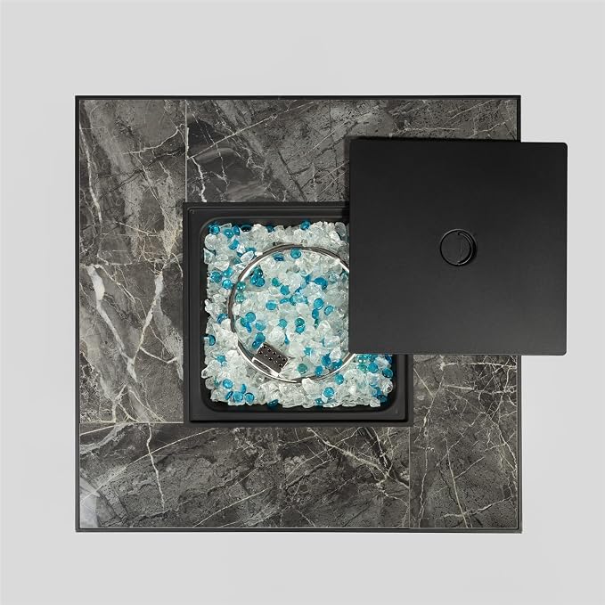30in Espresso Square Fire Table