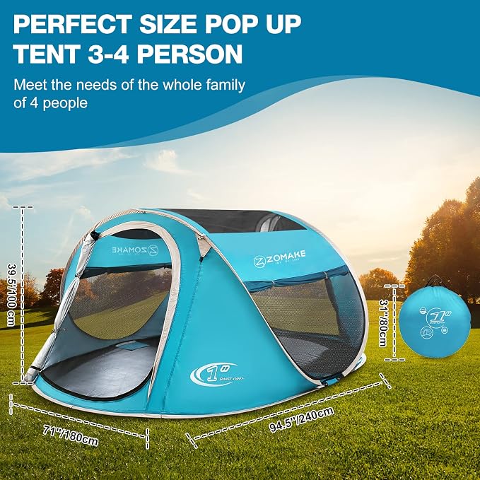 Lake Blue 3-4 Person