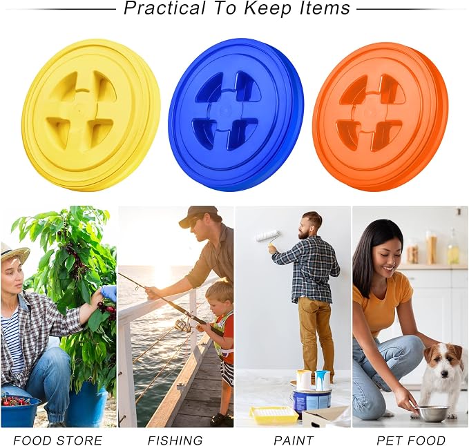 Yellow, Orange, Blue