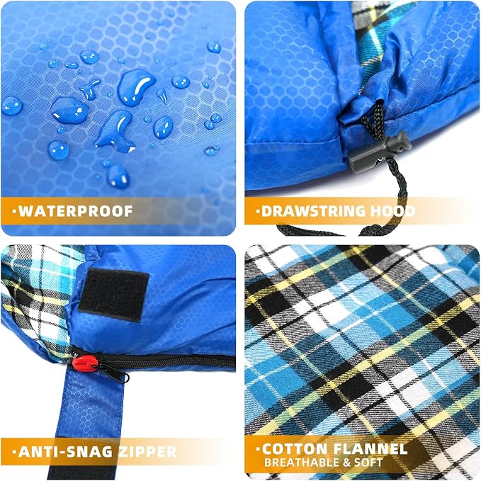Deep Blue & Light Blue（Right Zip）
