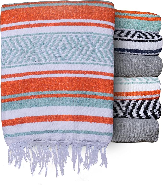 Orange/Teal/White