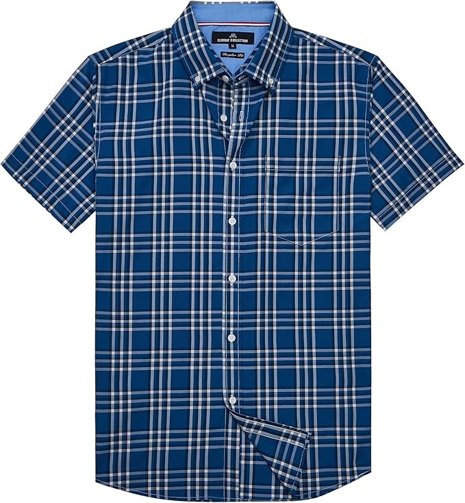 Navy White Check