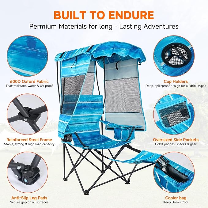 Blue With Footrest