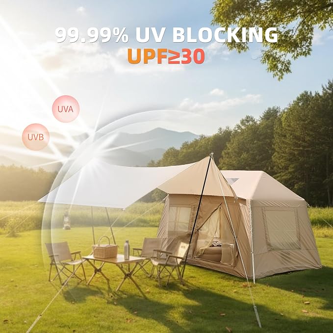 5.72 sq Beige Air Tent