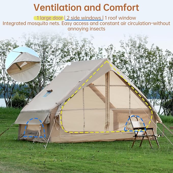 9.74ft*6.46ft*6.56ft (Beige)(3-4 person)