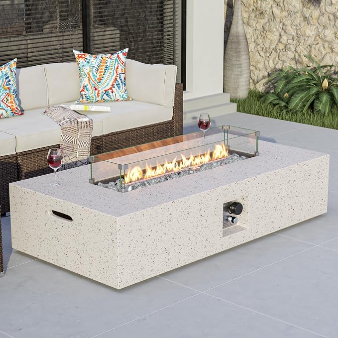 Terrazzo White+Gray Glass
