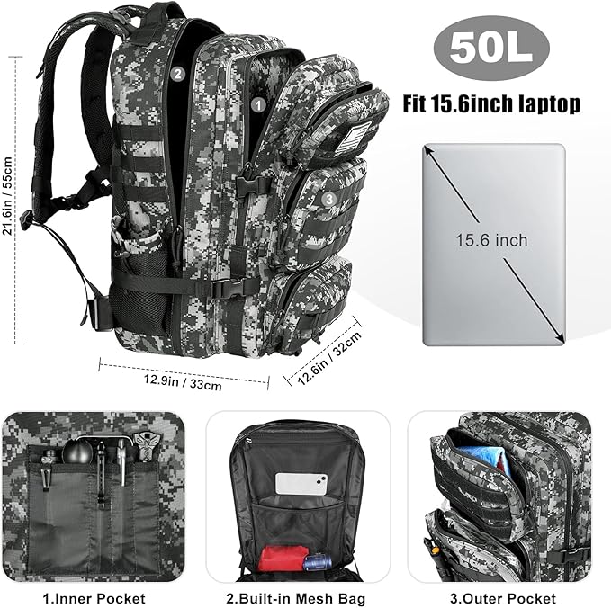 Black Digital Camo
