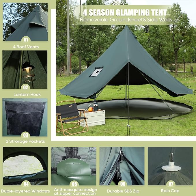 16.5' (5M) Army Green