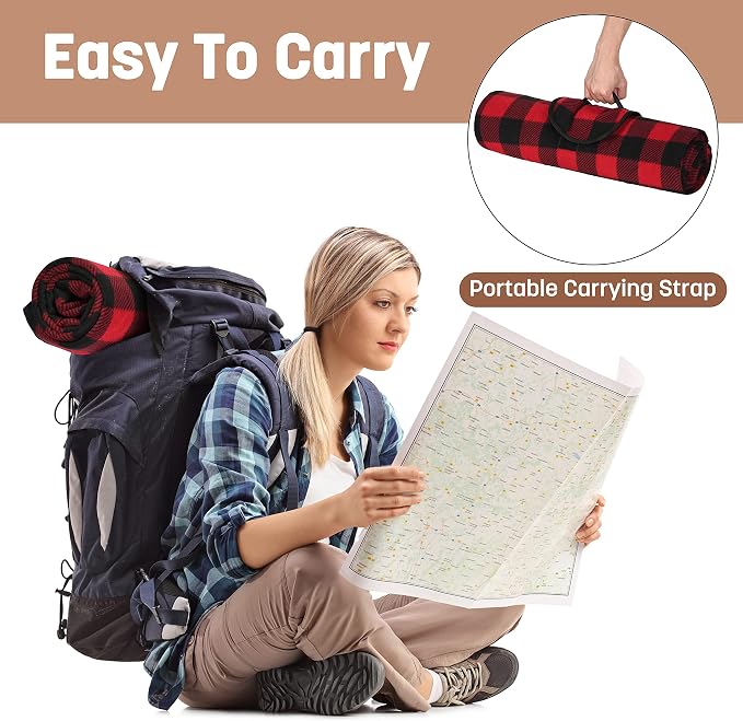 Red Plaid - No Sherpa (Fleece Only)