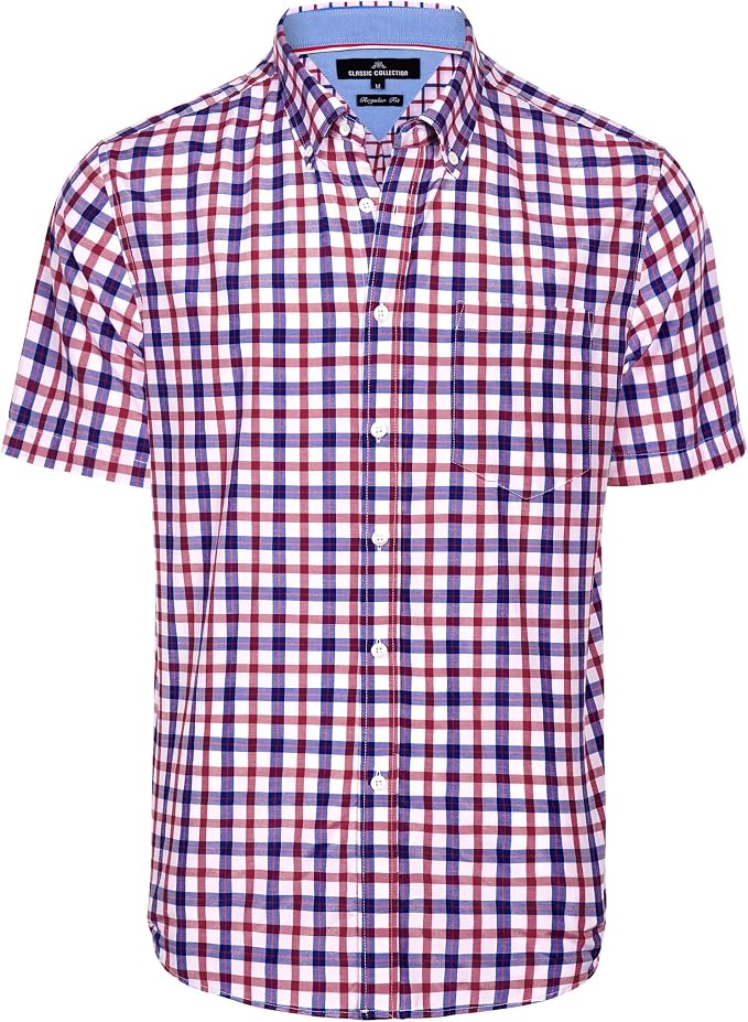 Red Navy Check