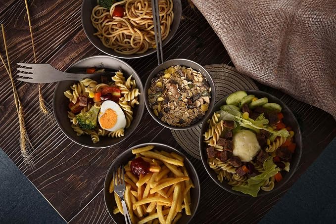 5 Pcs Set (3 Bowls+2 Plates)