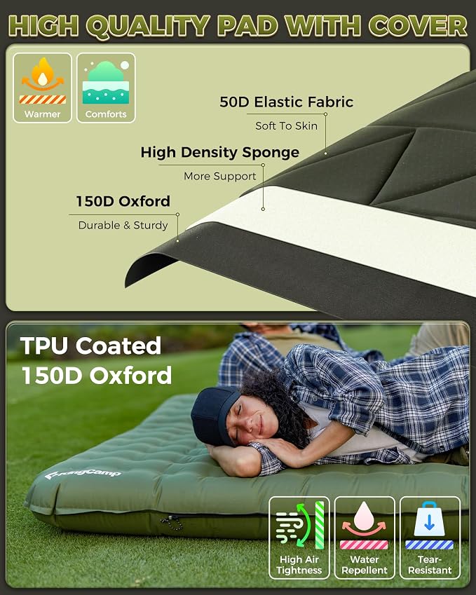 Black/Green - Double Air + Foam Cover 6.7\