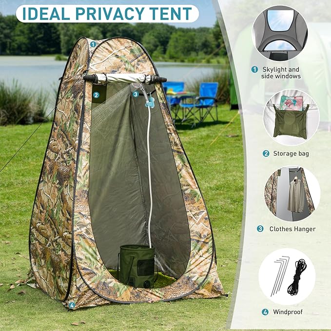 Hot Shower Kit with Tent