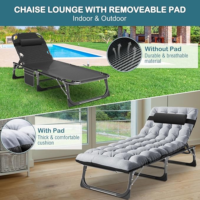 Black Chair/Gray Pad