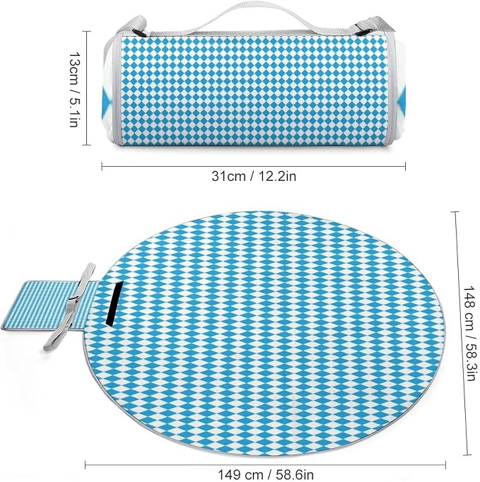 Oktoberfest Bavarian Blue and White