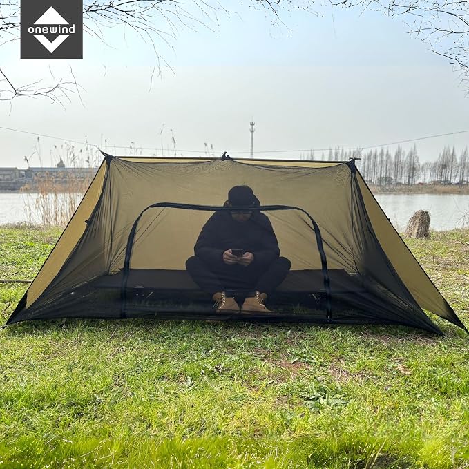 Od Green/Black-Shelter with Bugnet