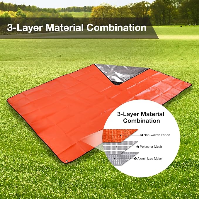 Orange 83''x59'',6 Packs