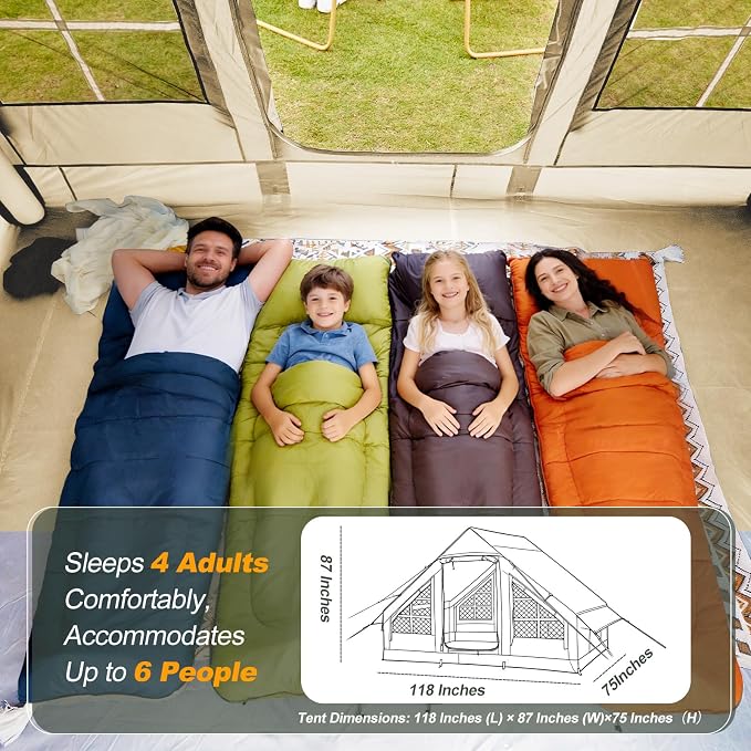 4-6 Person/Beige