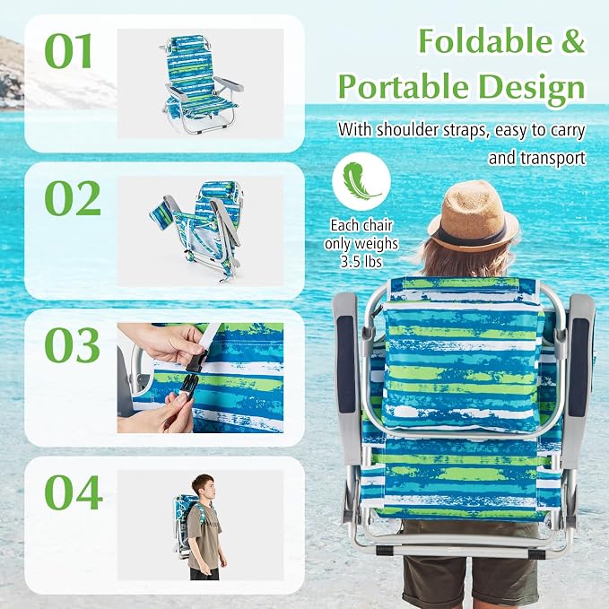 Blue and Green Stripe