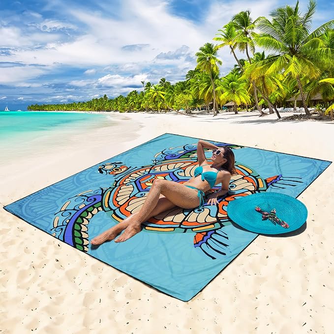 Colorful Sea Turtle-mandala Bottom