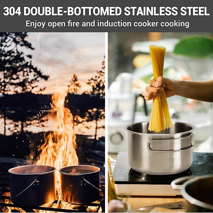 SILVER-4-6 PERSON COOKWARE SET